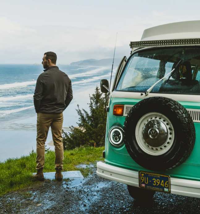 Men's Gridback Fleece Snap Pullover