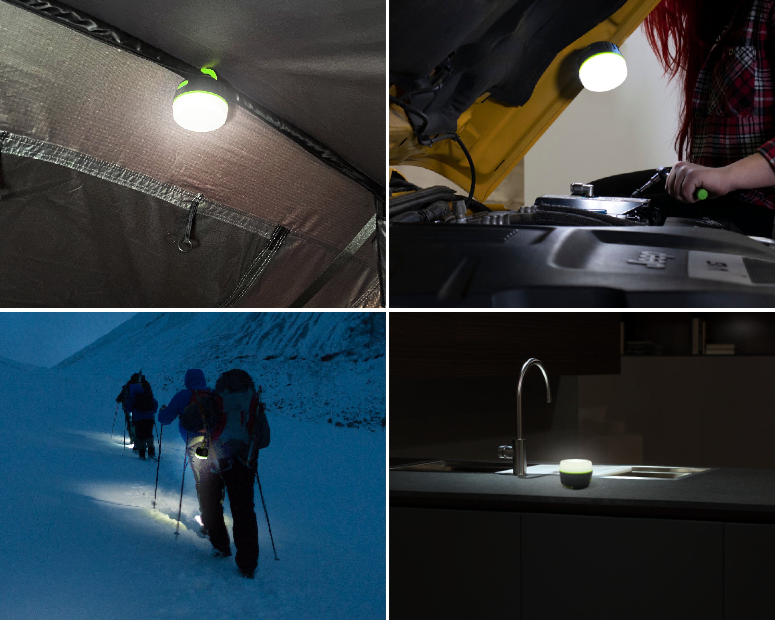 Portable Camp Light With Magnet, Hook & USB charging