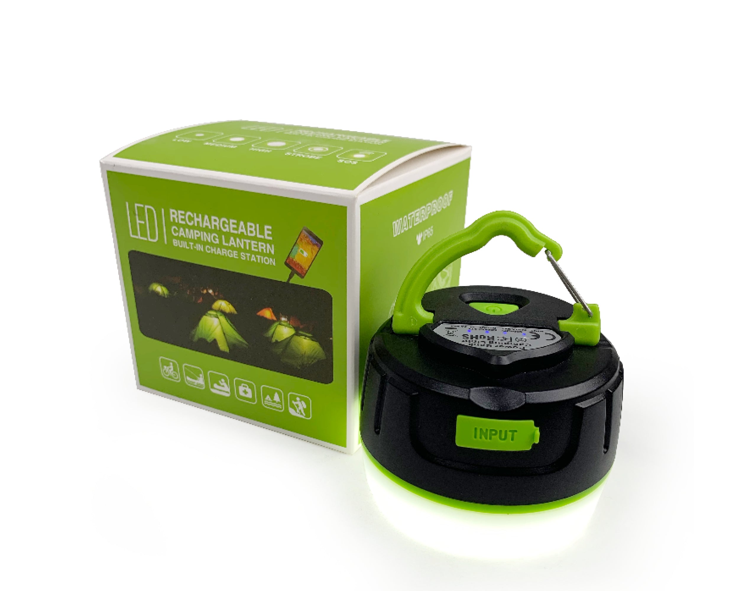 Portable Camp Light With Magnet, Hook & USB charging