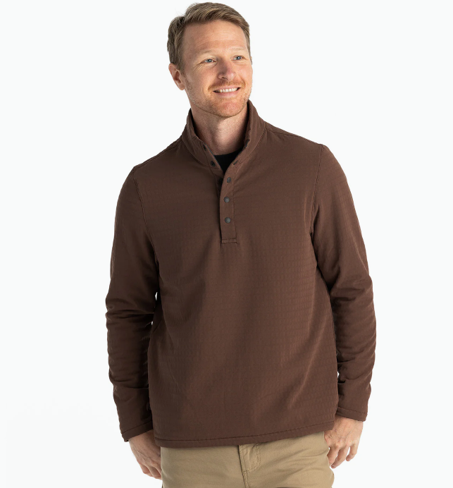 Men's Gridback Fleece Snap Pullover