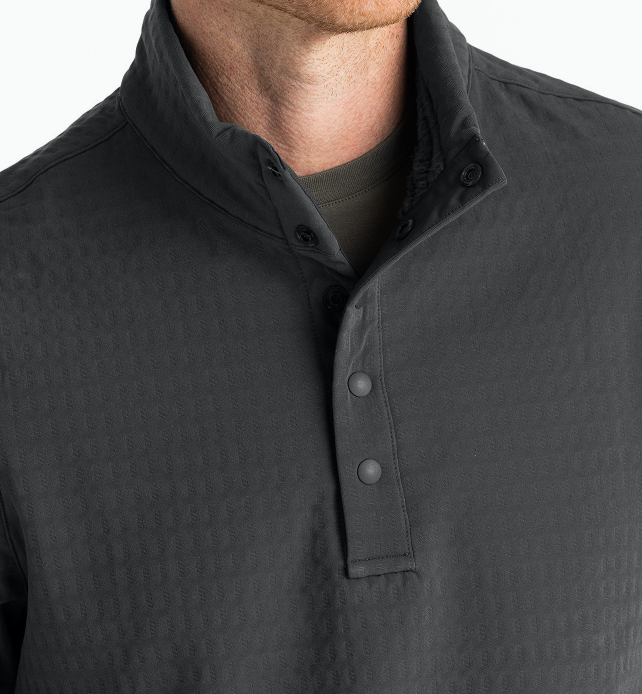 Men's Gridback Fleece Snap Pullover