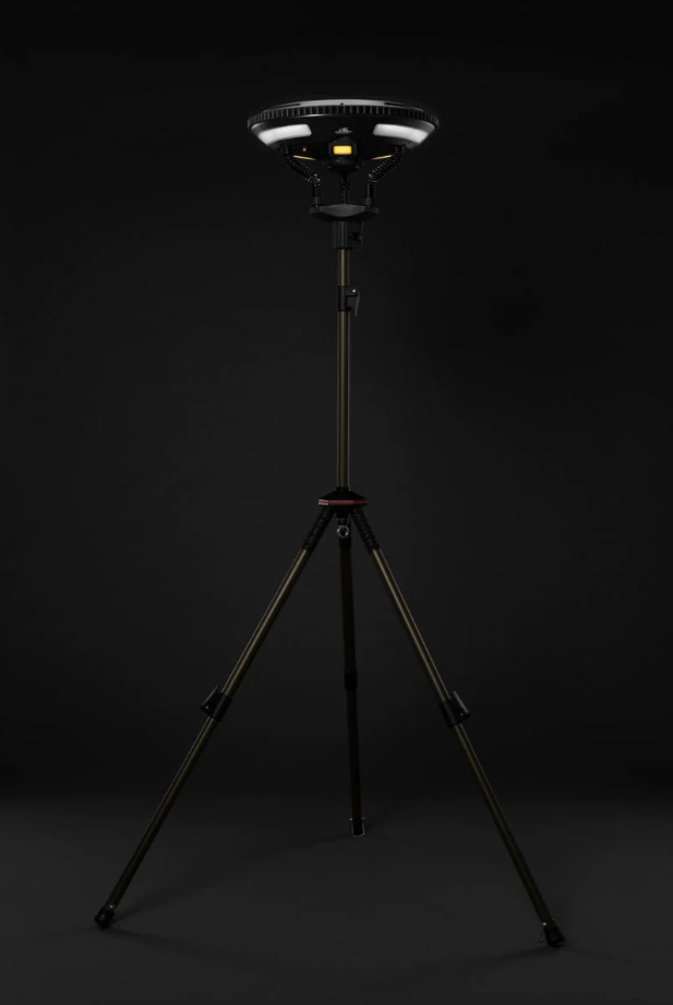 TUFF STUFF HALO 9.75" SOLAR FREESTANDING LIGHT WITH SPEAKER