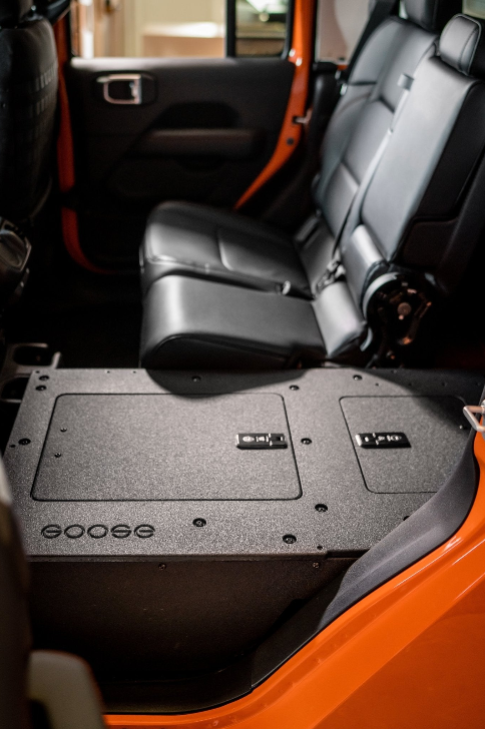 Jeep Gladiator 2019-Present JT 4 Door - Second Row Seat Delete Plate System - High Platform (Available NOW!)