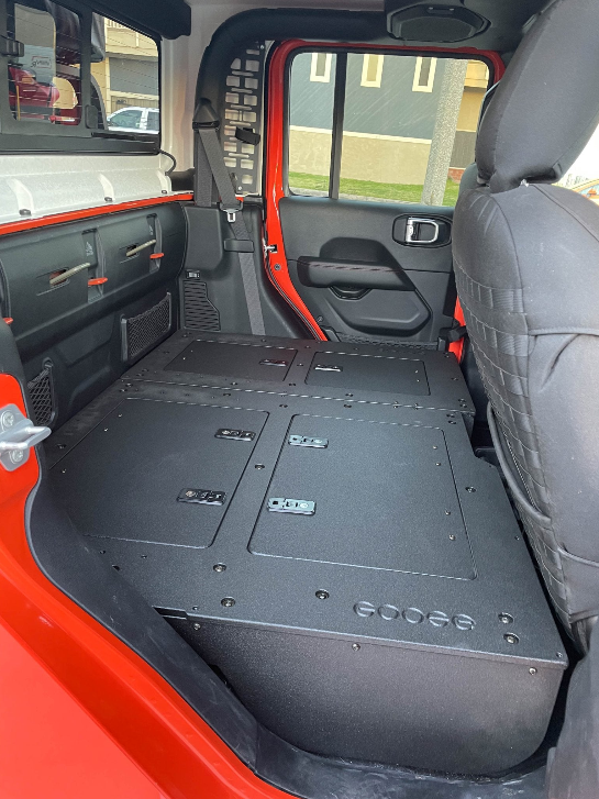 Jeep Gladiator 2019-Present JT 4 Door - Second Row Seat Delete Plate System - High Platform (Available NOW!)