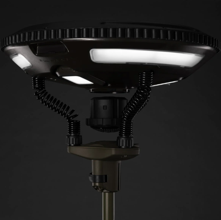 TUFF STUFF HALO 9.75" SOLAR FREESTANDING LIGHT WITH SPEAKER