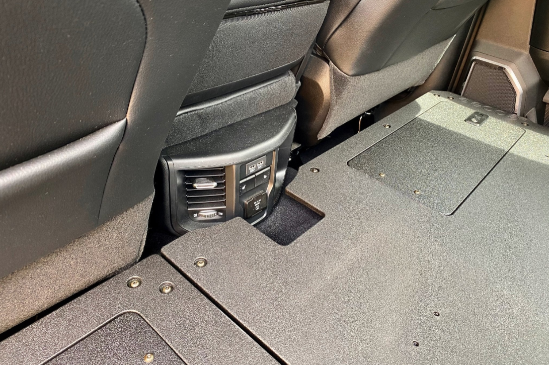 Ram 2500/3500 2009-Present 4th & 5th Gen. Crew Cab - Second Row Seat Delete Plate System (Available NOW!)