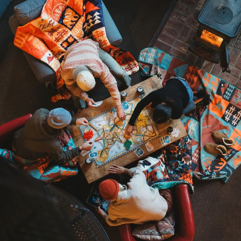 ORIGINAL PUFFY BLANKET - FOREST CABIN