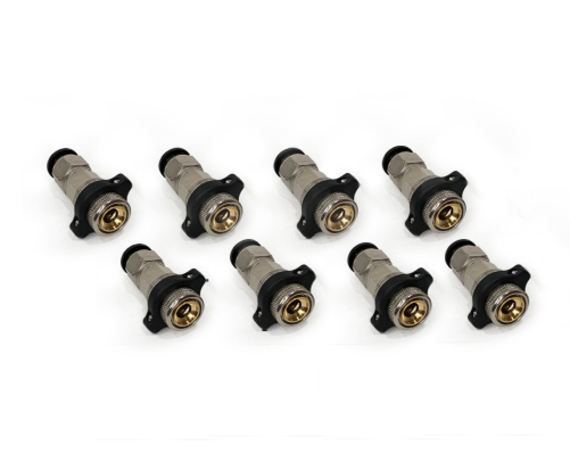 4 Tire Inflation System Universal With Box, Fittings, Hoses & Storage Bag - Black