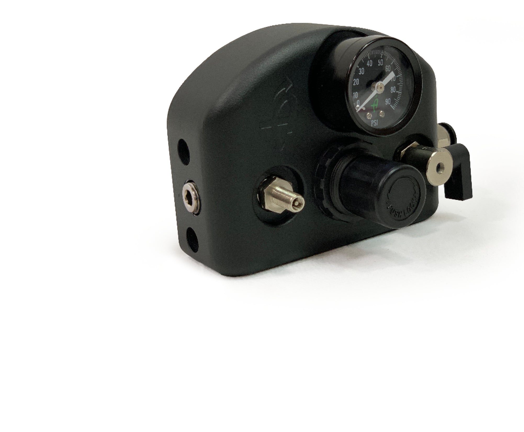 4 Tire Inflation System Universal With Box, Fittings, Hoses & Storage Bag - Black