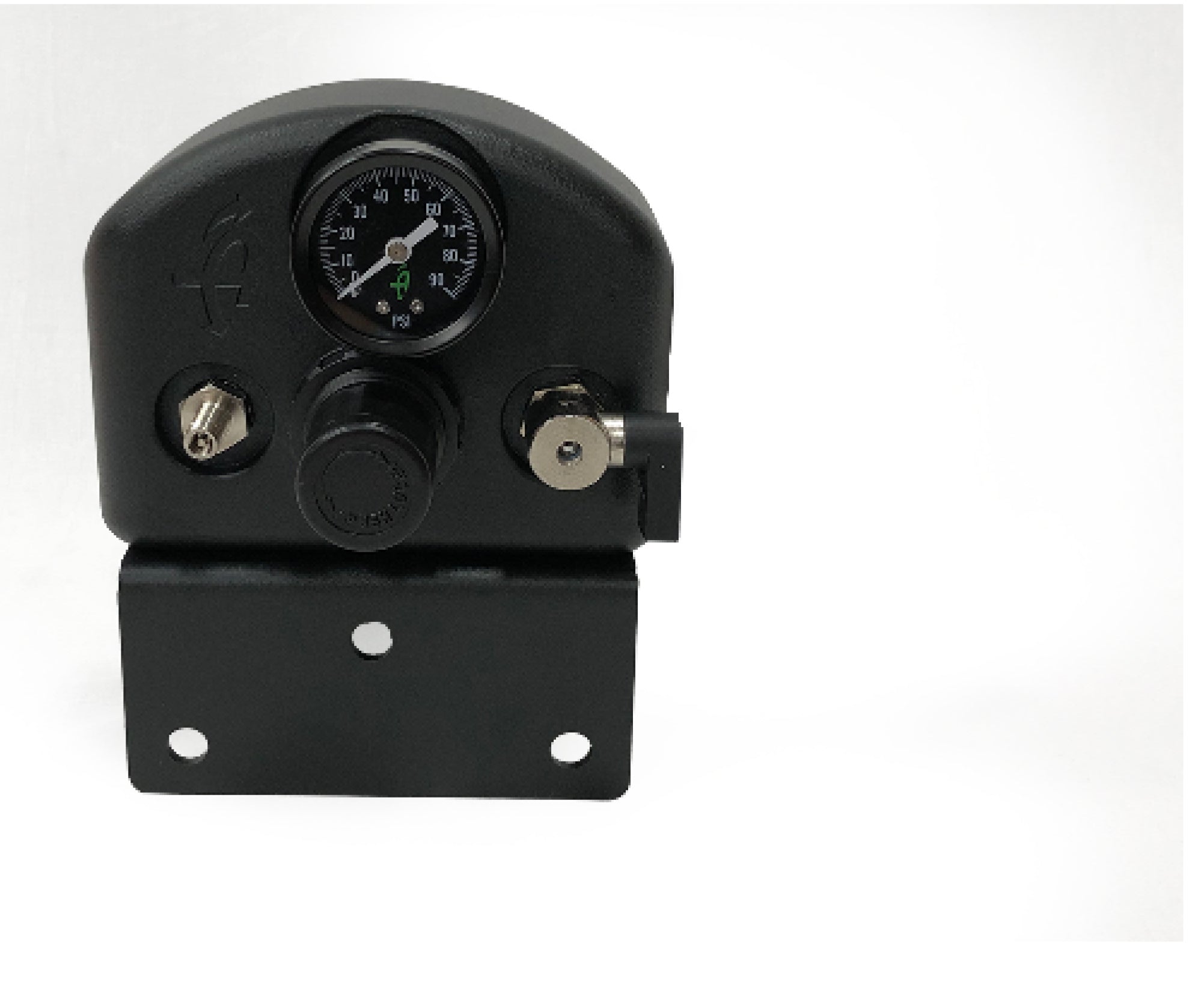 4 Tire Inflation System Universal With Box, Fittings, Hoses & Storage Bag - Black