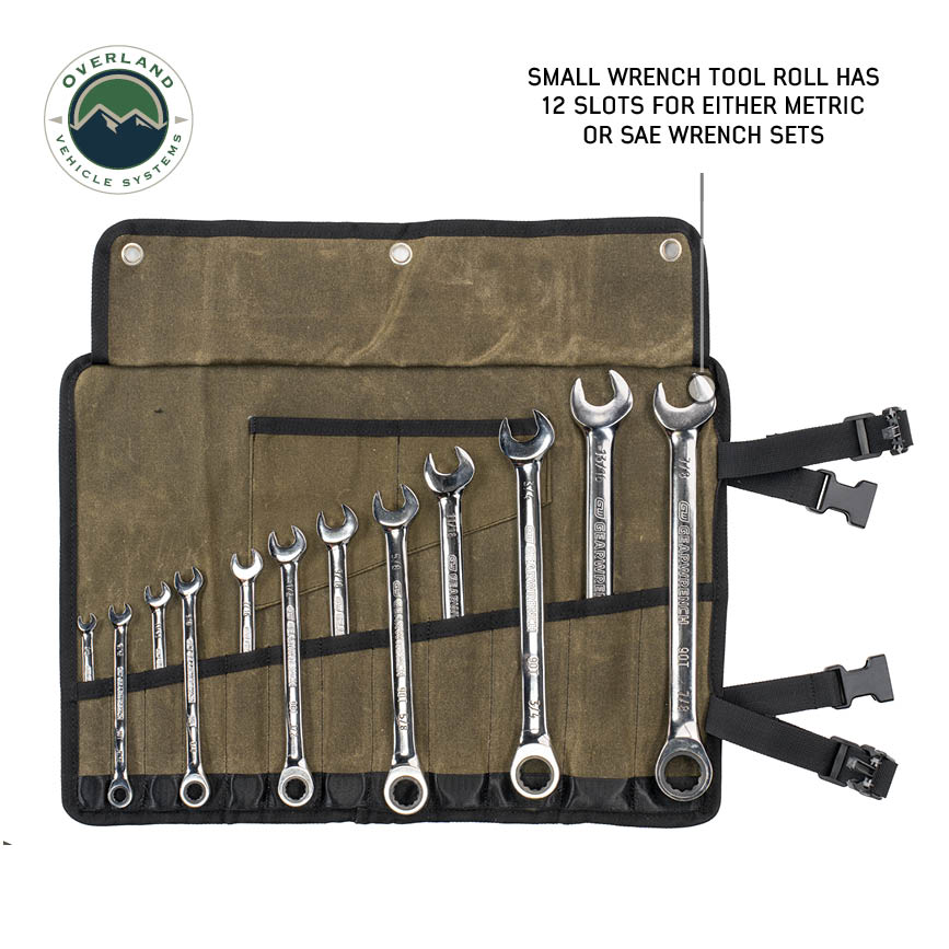 Large Wrench Tool Roll (24 Slot) #16 Waxed Canvas