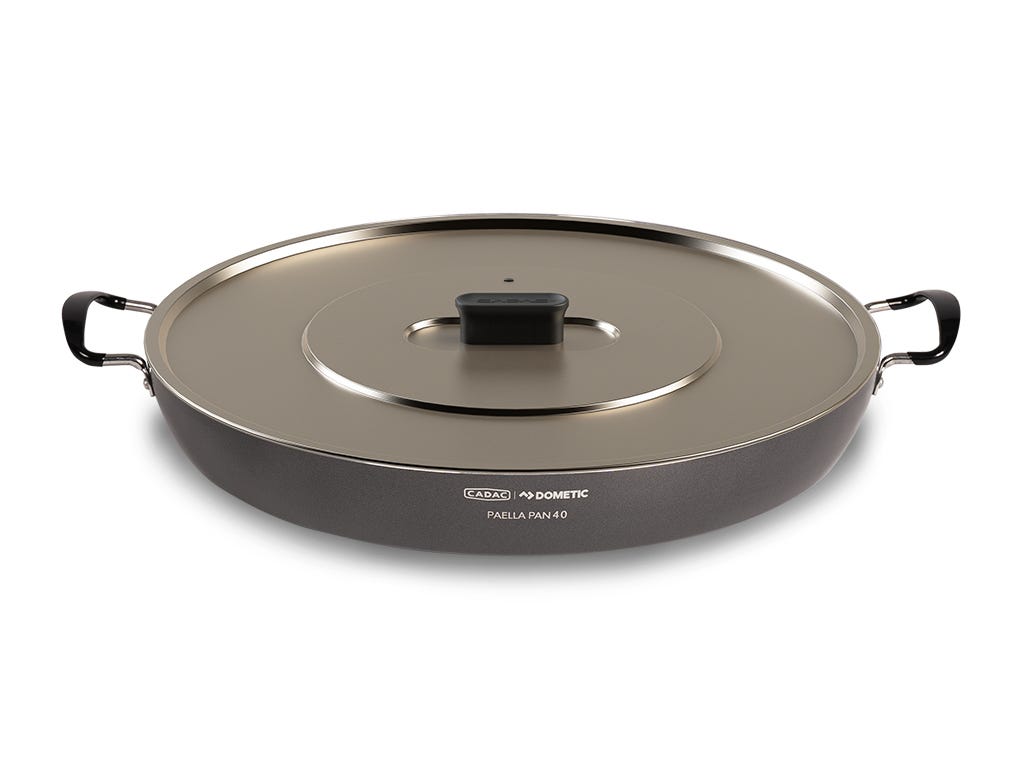 Paella Pan 40 w/Lid / Camp Cooking Pan-0