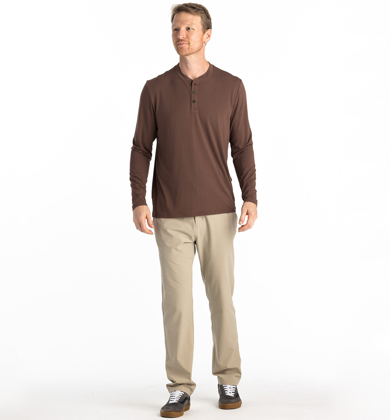 Men's Bamboo Flex Long Sleeve Henley