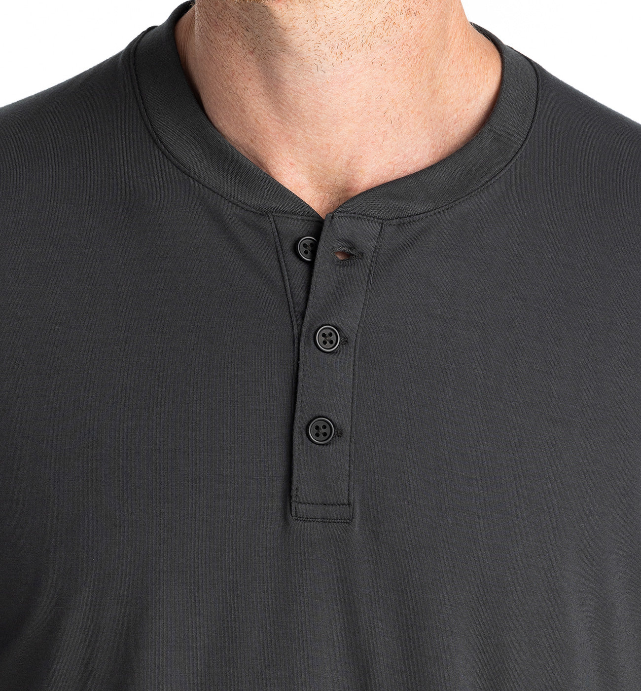 Men's Bamboo Flex Long Sleeve Henley