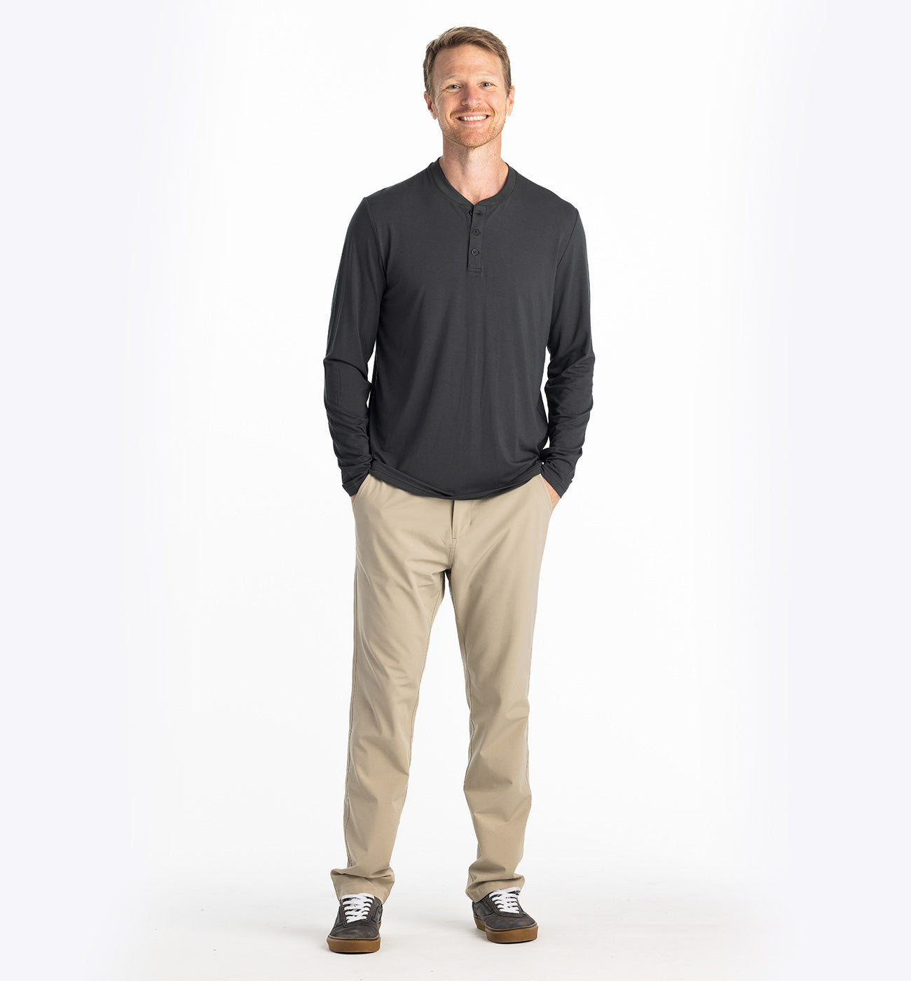 Men's Bamboo Flex Long Sleeve Henley