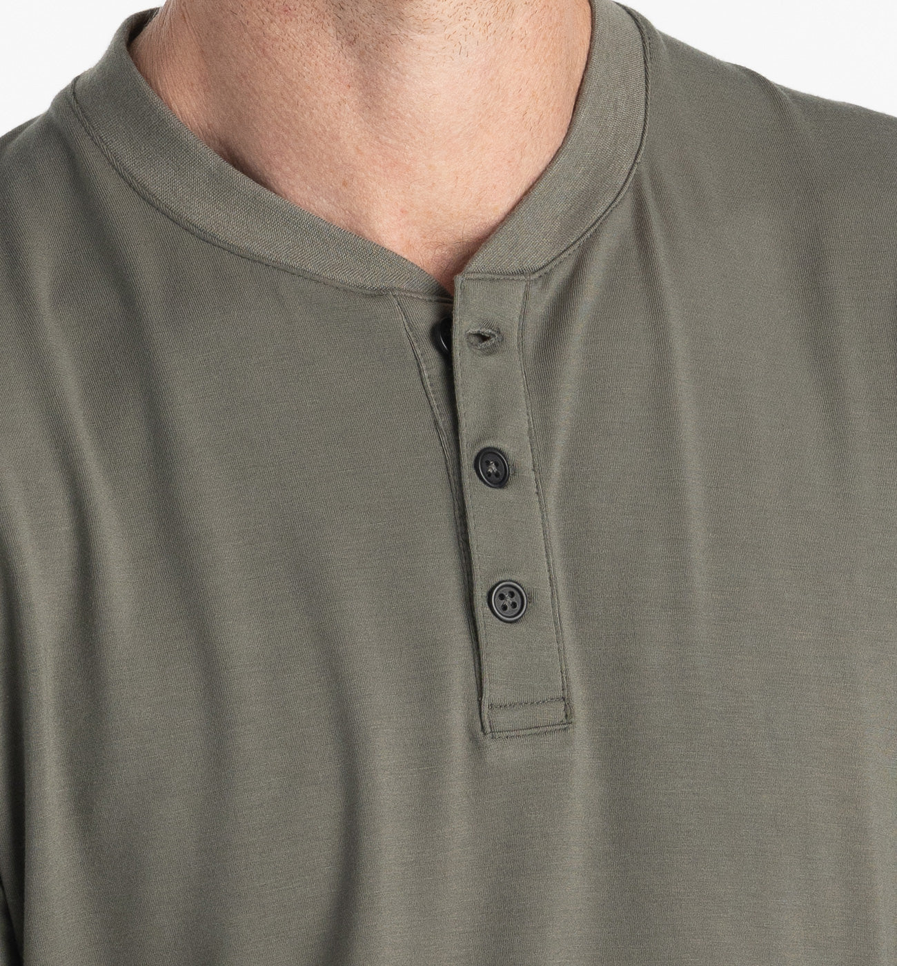 Men's Bamboo Flex Long Sleeve Henley