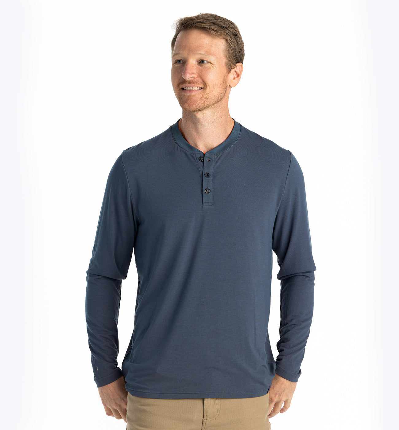 Men's Bamboo Flex Long Sleeve Henley