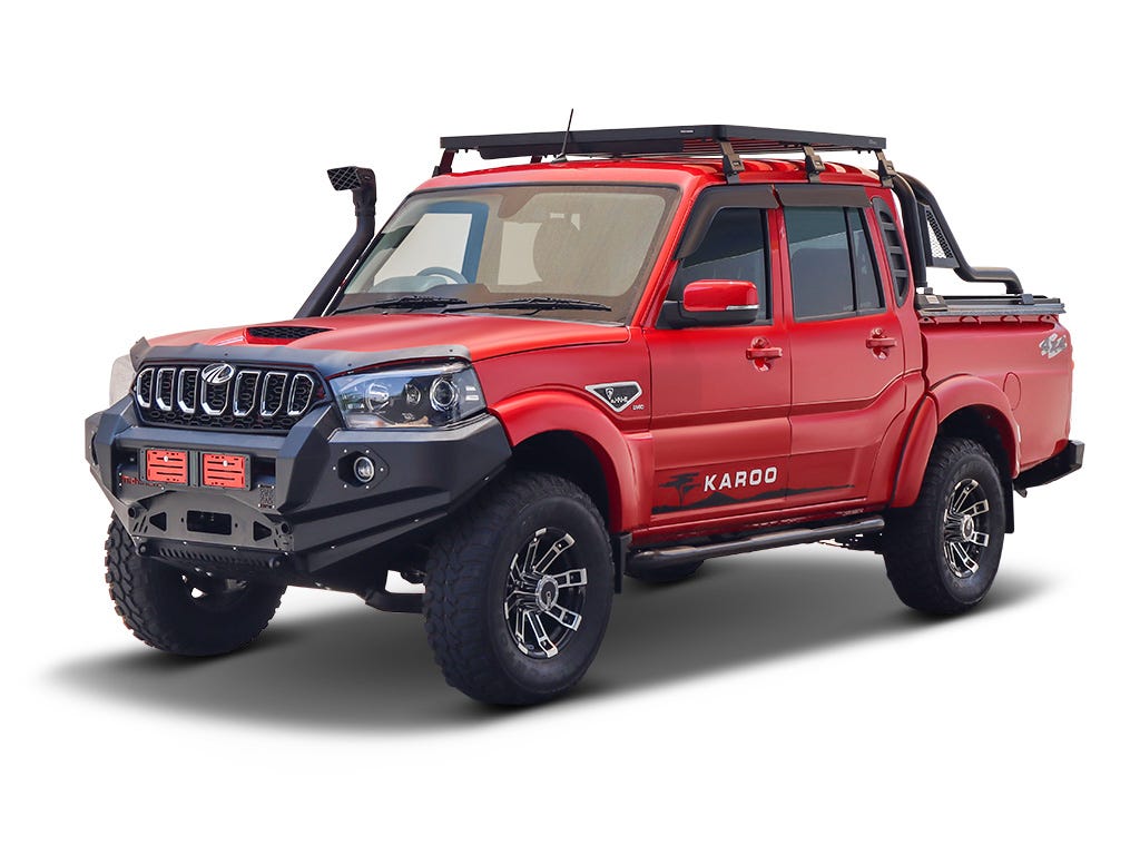 Mahindra Pik-Up Double Cab (2006-Current) Slimline II Roof Rack Kit-0