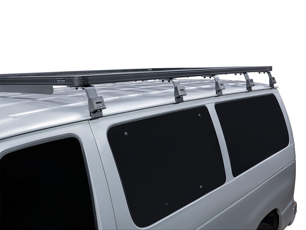 Ford E150/E250/E350 Regular Cab (1992-2014) Slimline II Full Roof Rack Kit-1