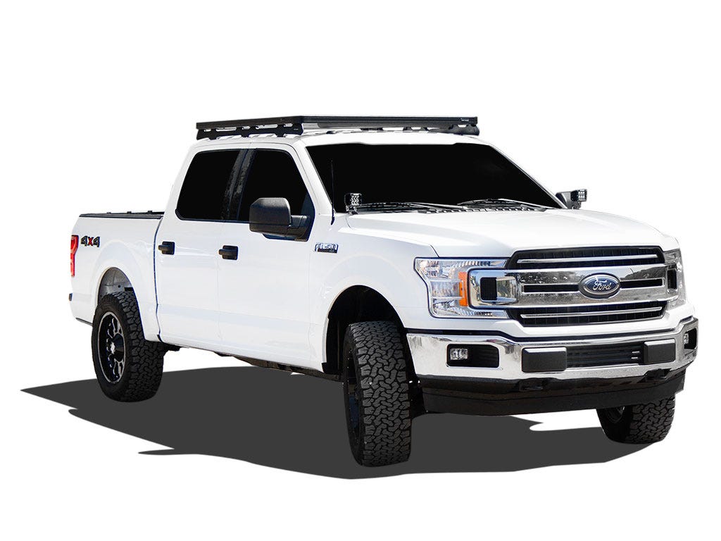 Ford F-150 Crew Cab (2009-Current) Slimline II Roof Rack Kit / Low Profile-0