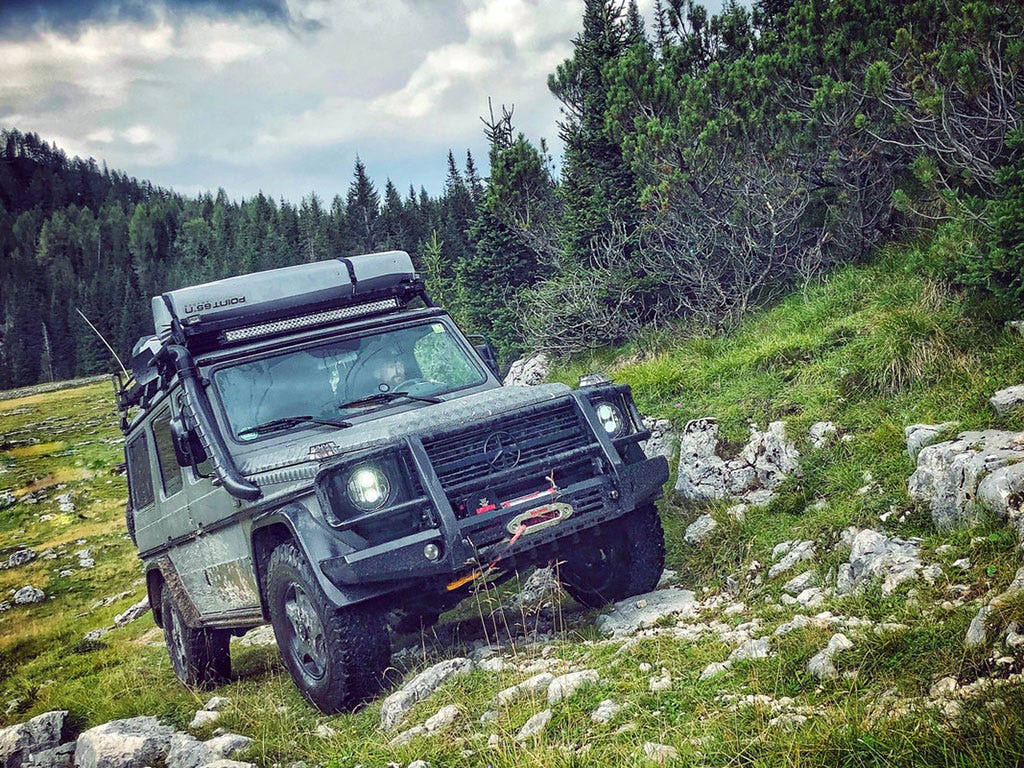 Mercedes-Benz Gelandewagen G Class (1979-2017) Slimline II Roof Rack Kit / Tall-10