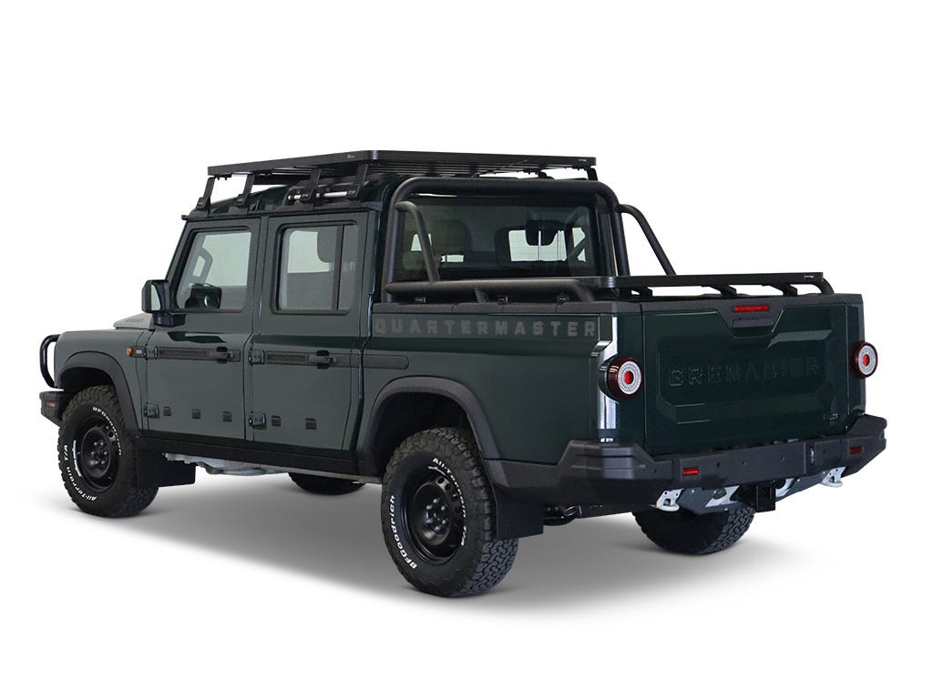 Ineos Grenadier Quartermaster (2023-Current) Roller Tonneau Cover Slimline II Load Bed Rack Kit-0