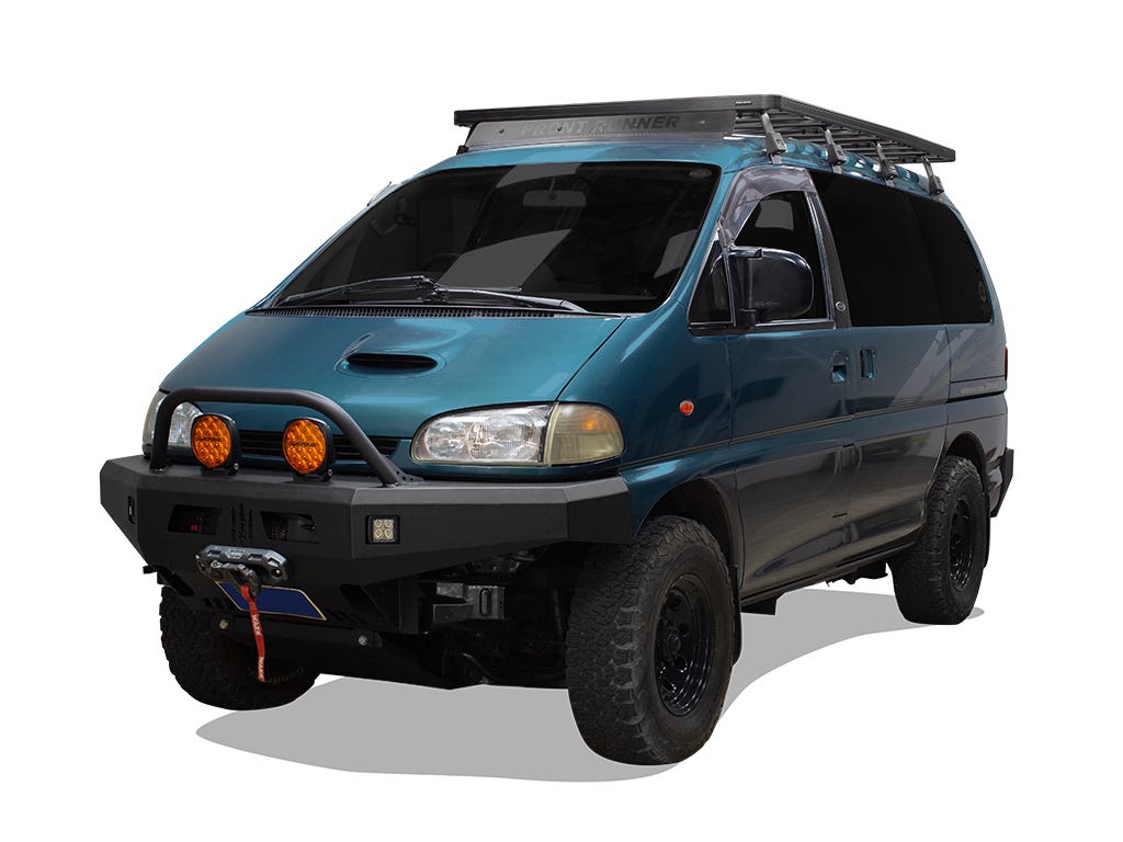 Mitsubishi Delica Space Gear L400 (1994-2007) Slimline II Roof Rack Kit-0