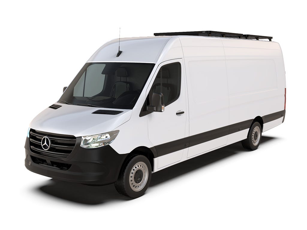 Mercedes-Benz Sprinter 170in/L3/LWB w/OEM Tracks (2006-Current) Slimline II Roof Rack Kit / Tall-0
