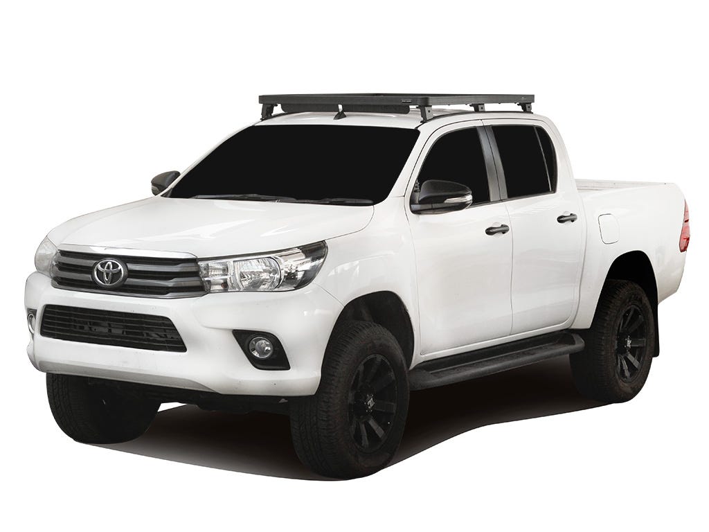 Toyota Hilux Revo DC (2016-Current) Track AND Feet Slimline II Roof Rack Kit-0