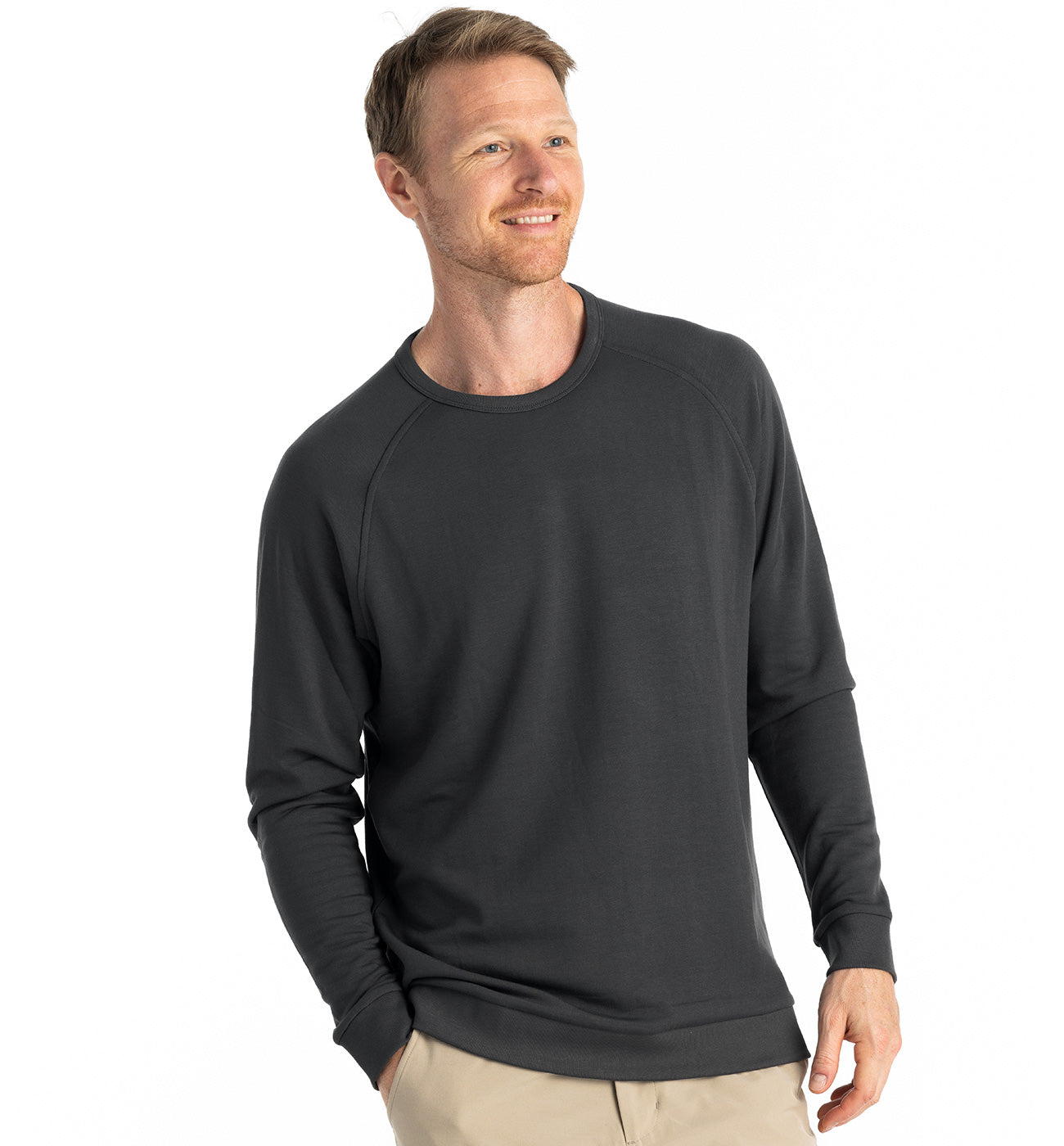 Men's Bamboo Lightweight Fleece Crew