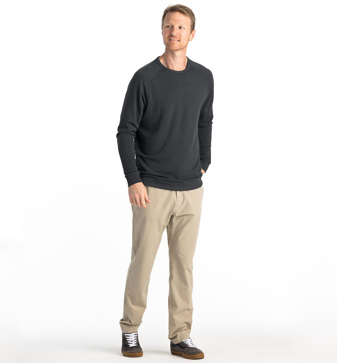 Men's Bamboo Lightweight Fleece Crew