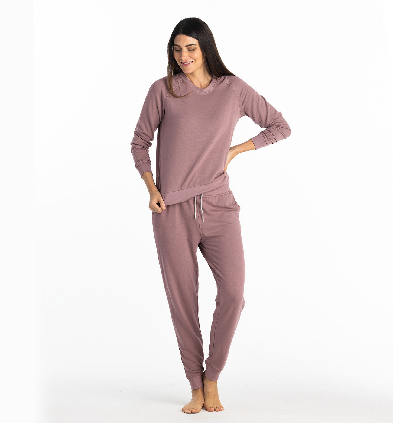 Women's Bamboo Lightweight Fleece Crew