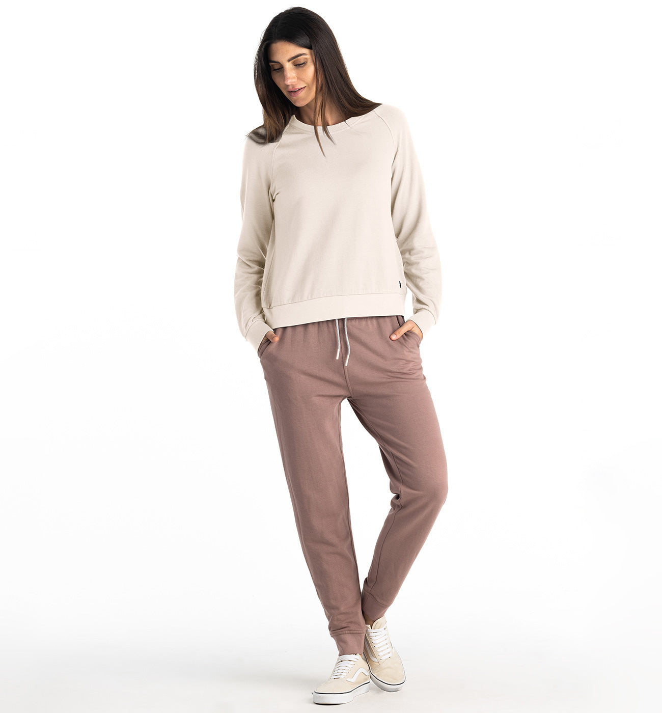 Women's Bamboo Lightweight Fleece Crew