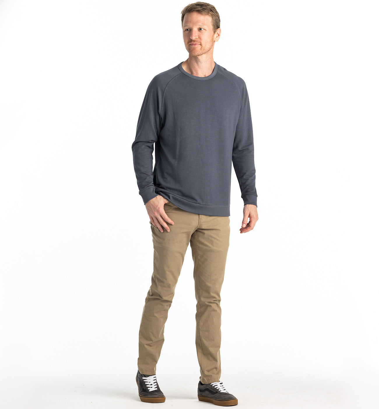 Men's Bamboo Lightweight Fleece Crew
