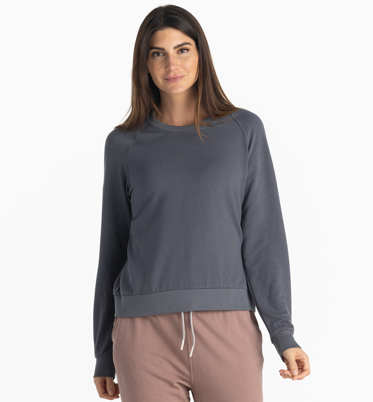 Women's Bamboo Lightweight Fleece Crew