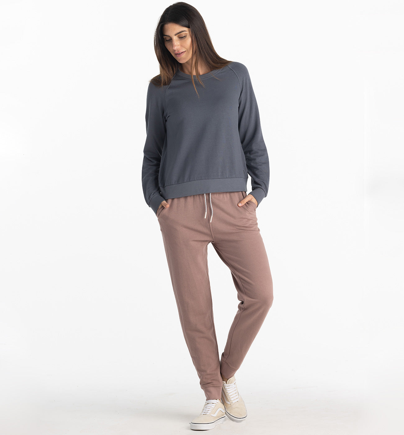 Women's Bamboo Lightweight Fleece Crew