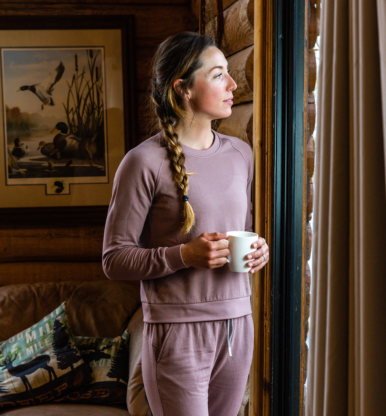 Women's Bamboo Lightweight Fleece Crew