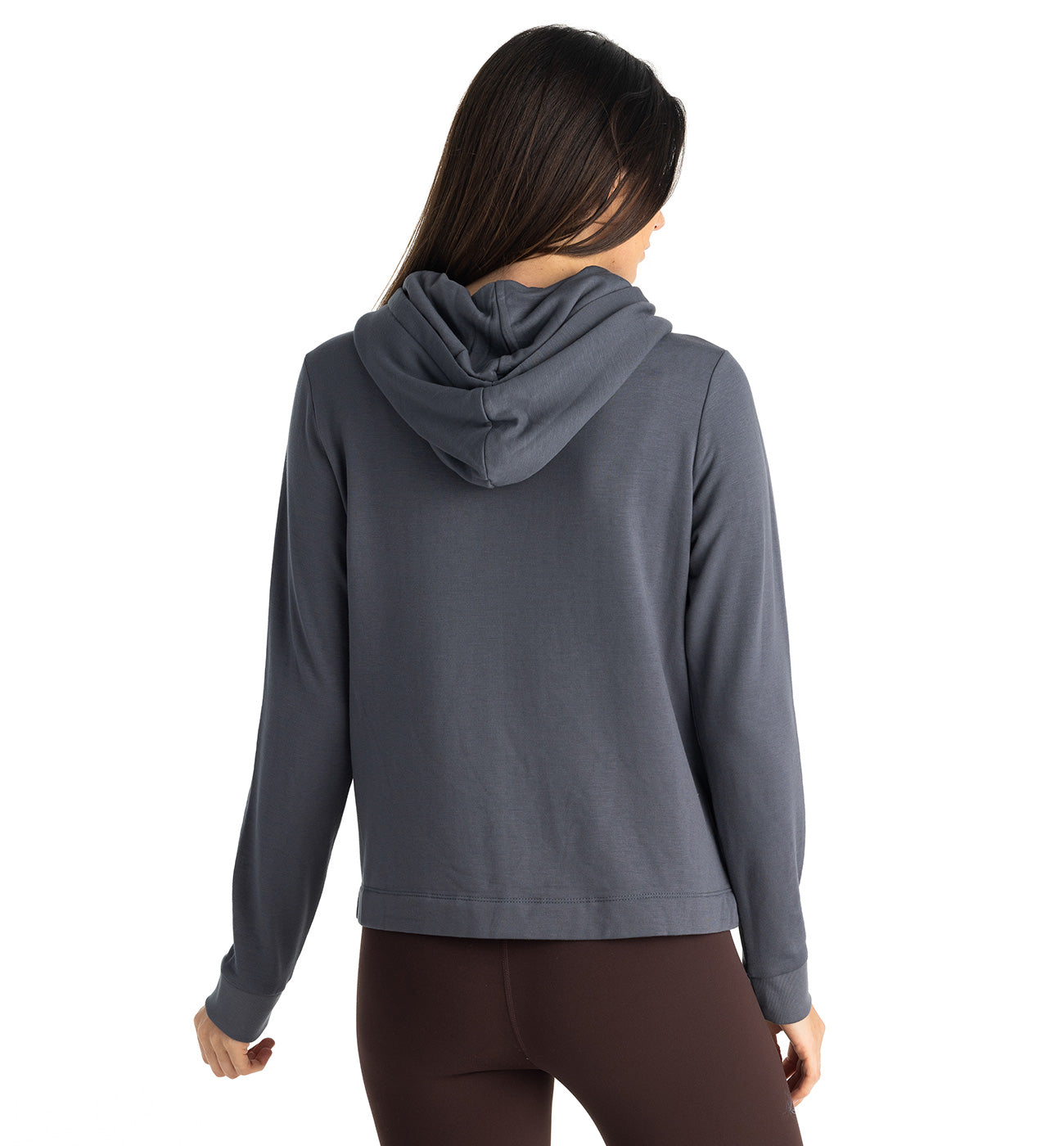 Women's Bamboo Lightweight Fleece Cropped Hoodie