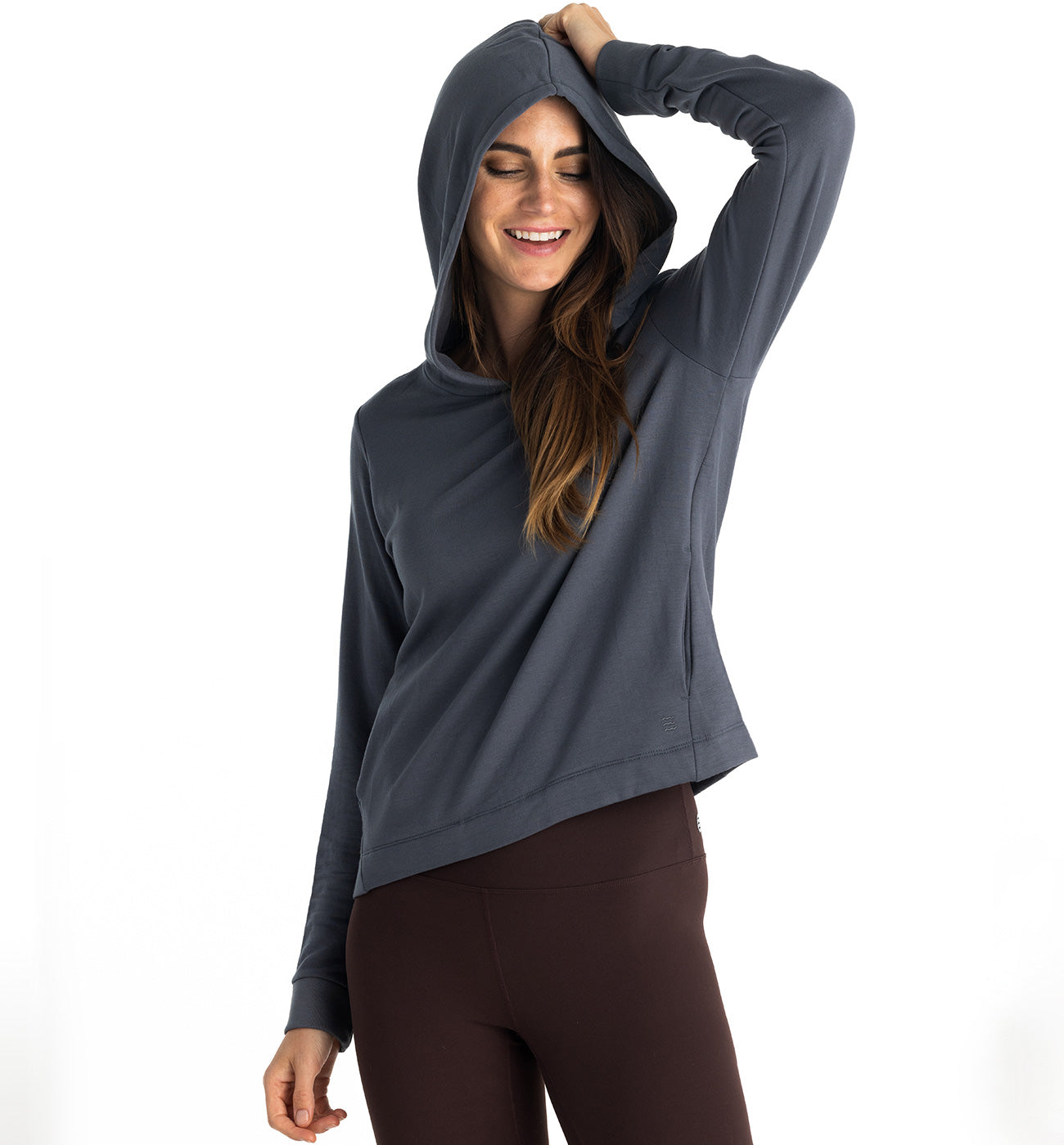 Women's Bamboo Lightweight Fleece Cropped Hoodie
