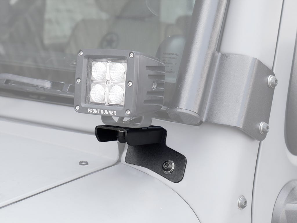 Jeep Wrangler JK/JKU Windshield Spot Light Brackets-0