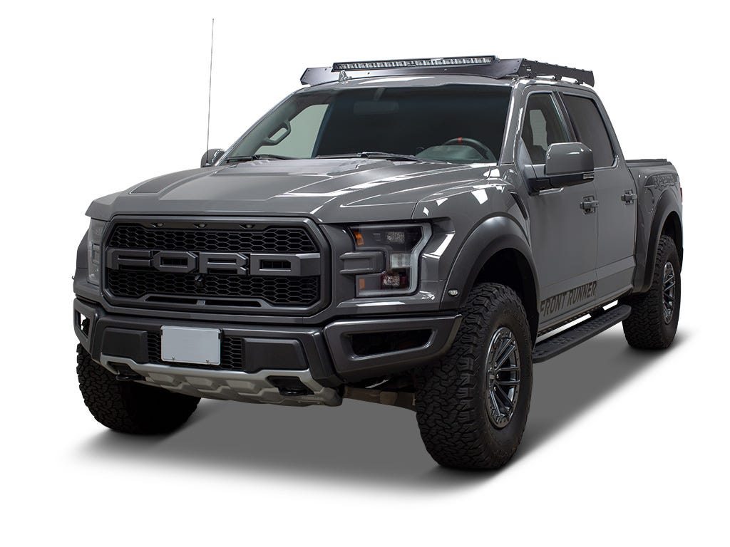 Ford F-150 Crew Cab w/ Sunroof (2015-2020) Slimsport Rack 40in Light Bar Wind Fairing-1