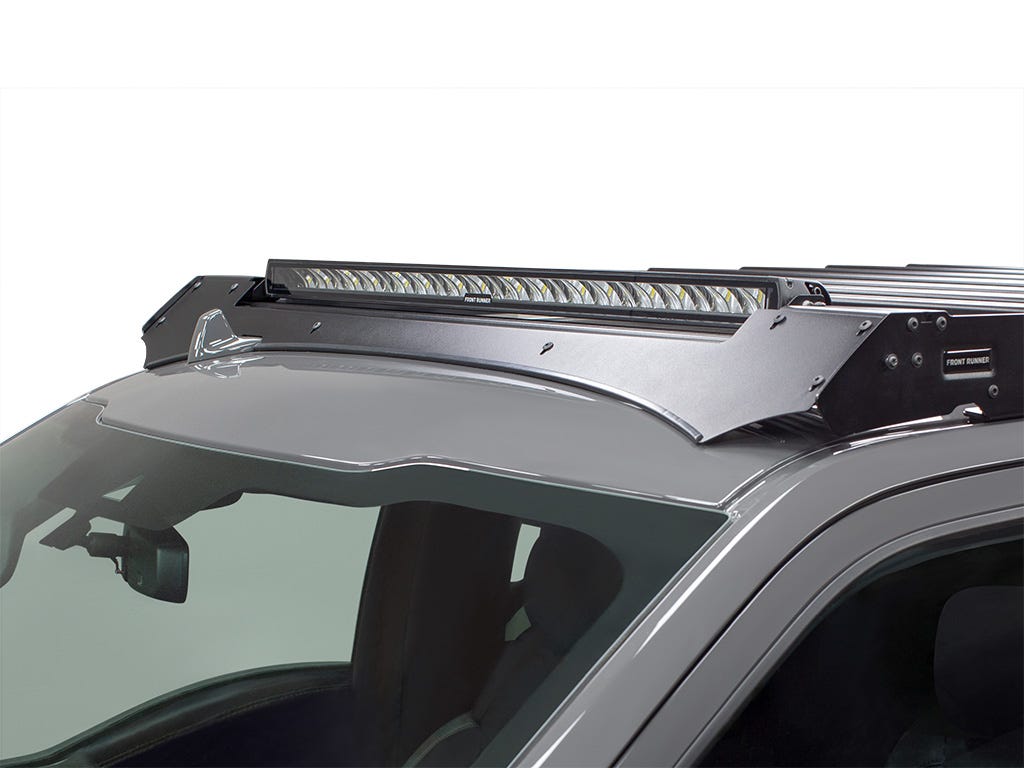 Ford F-150 Crew Cab w/ Sunroof (2015-2020) Slimsport Rack 40in Light Bar Wind Fairing-2