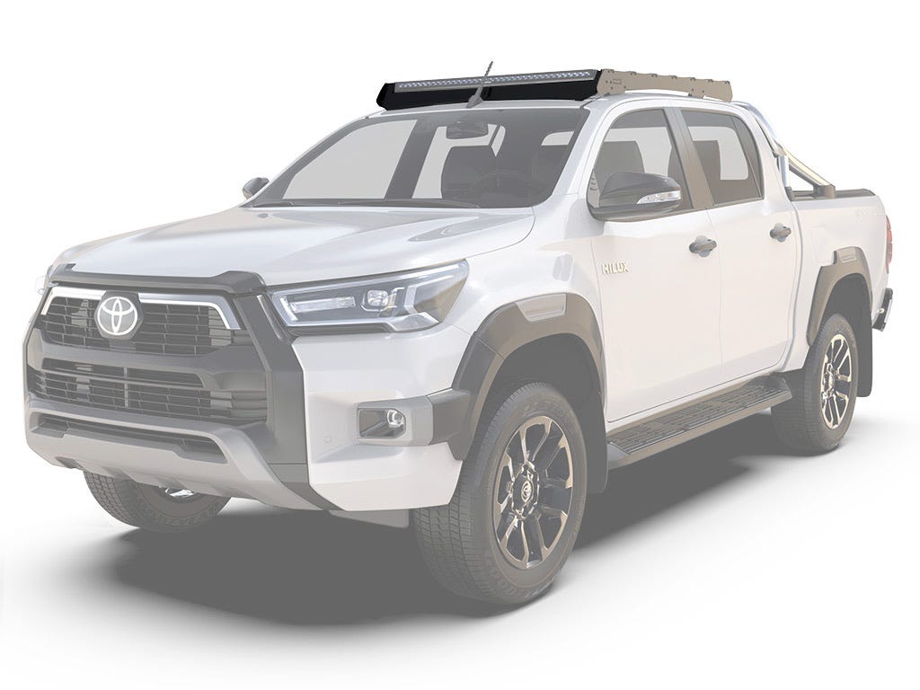 Toyota Hilux H48 DC (2022-Current) Slimsport Rack 40in Light Bar Wind Fairing-2