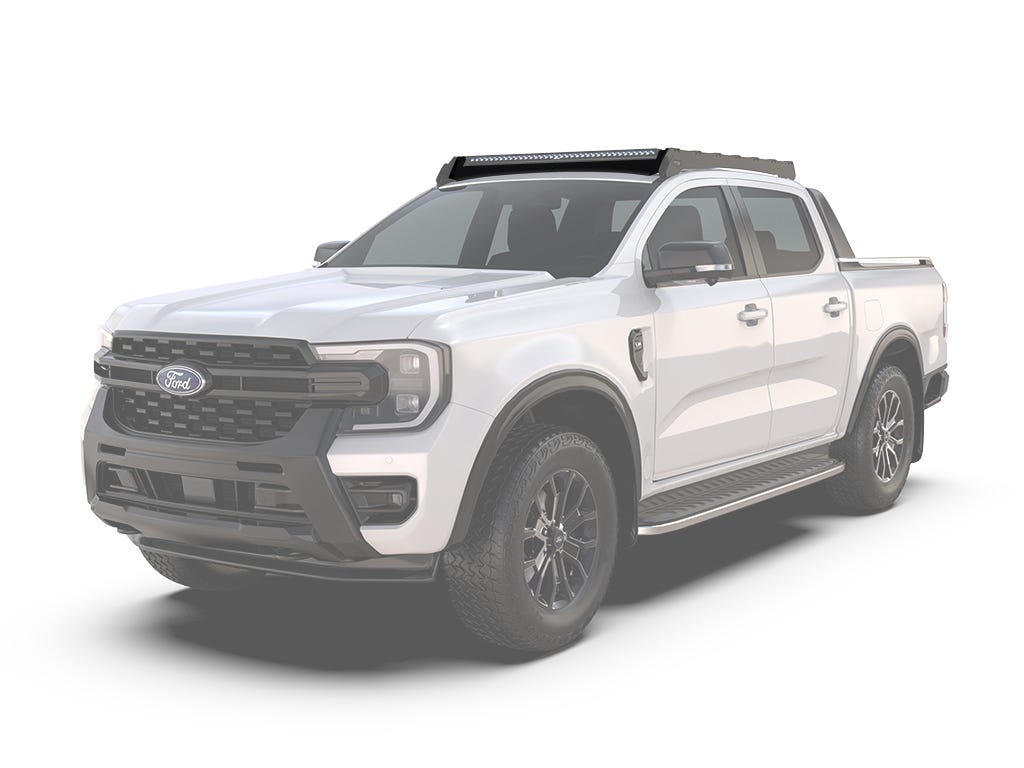 Ford Ranger T6.2 (2022-Current)/Volkswagen Amarok (2023-Current) Double Cab Slimsport Rack 40in Light Bar Wind Fairing-1
