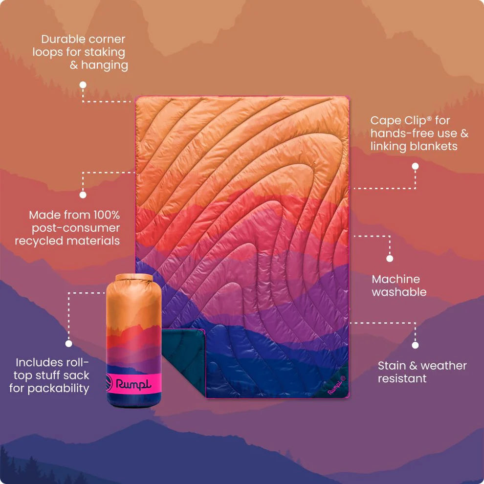 ORIGINAL PUFFY BLANKET - SEIRRA SUNSET FADE