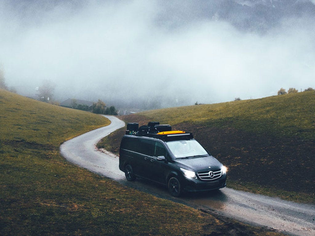 Mercedes-Benz V-Class L1 (2014-Current) Slimline II Roof Rack Kit-10