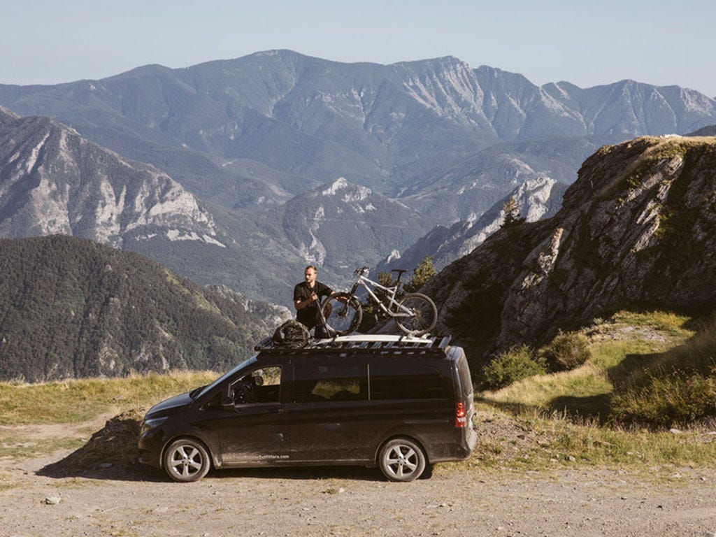 Mercedes-Benz V-Class L1 (2014-Current) Slimline II Roof Rack Kit-12