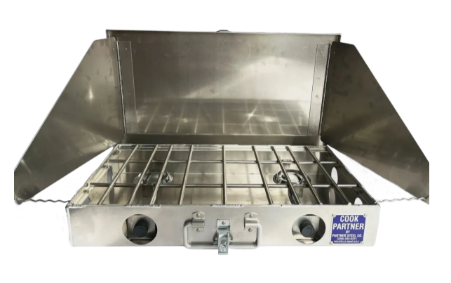 Partner Steel 22" 2 Burner Partner Stove With Windscreen