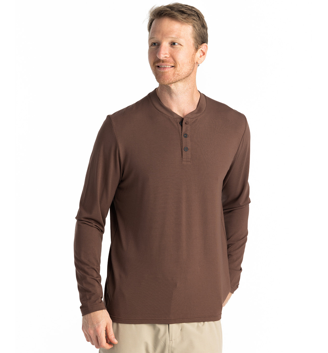 Men's Bamboo Flex Long Sleeve Henley