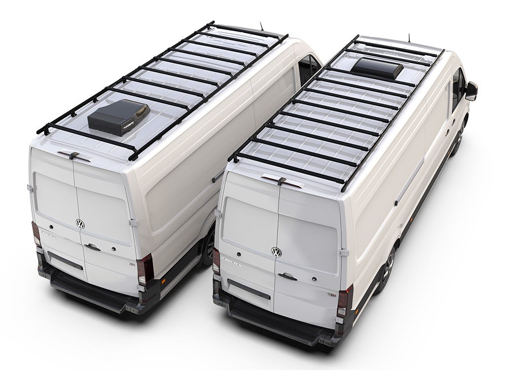 Volkswagen Crafter (L5H2/ LWB Maxi/Standard Roof) (2017-Current) Slimpro Van Rack Kit-2